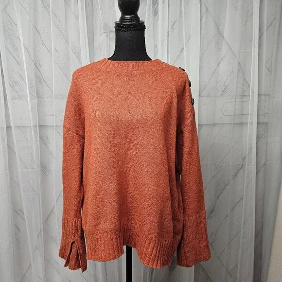 Sanctuary Women's Sweater in Rust Orange - Picture 2 of 16